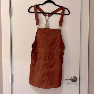 Corduroy, burnt orange jumper